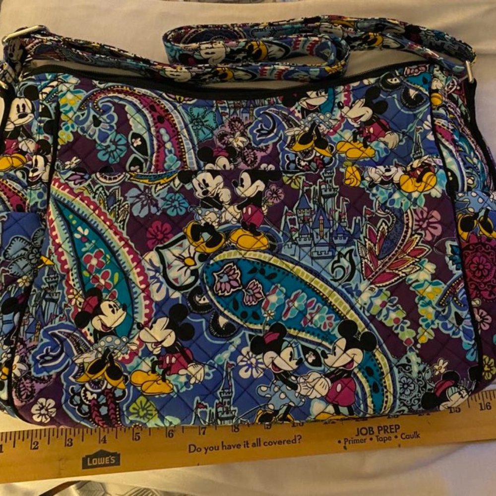 Vera Bradley Disney Sensational Six Paisley Large On the Go Crossbody